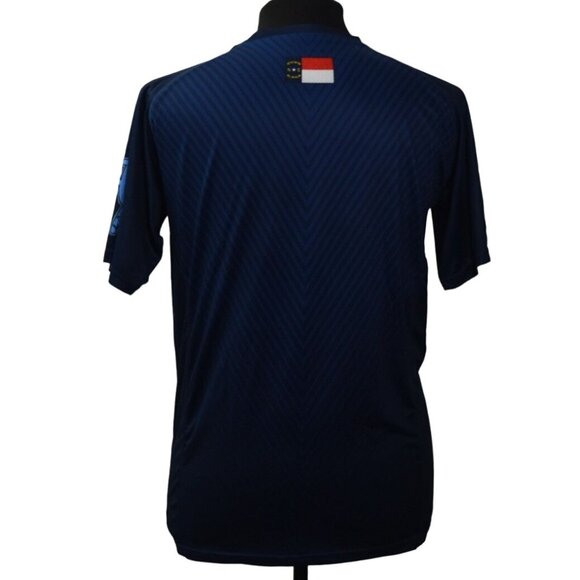Team 24/7 Charlotte Lacrosse Jersey Mens Small Zimagear Navy Blue - Picture 2 of 6